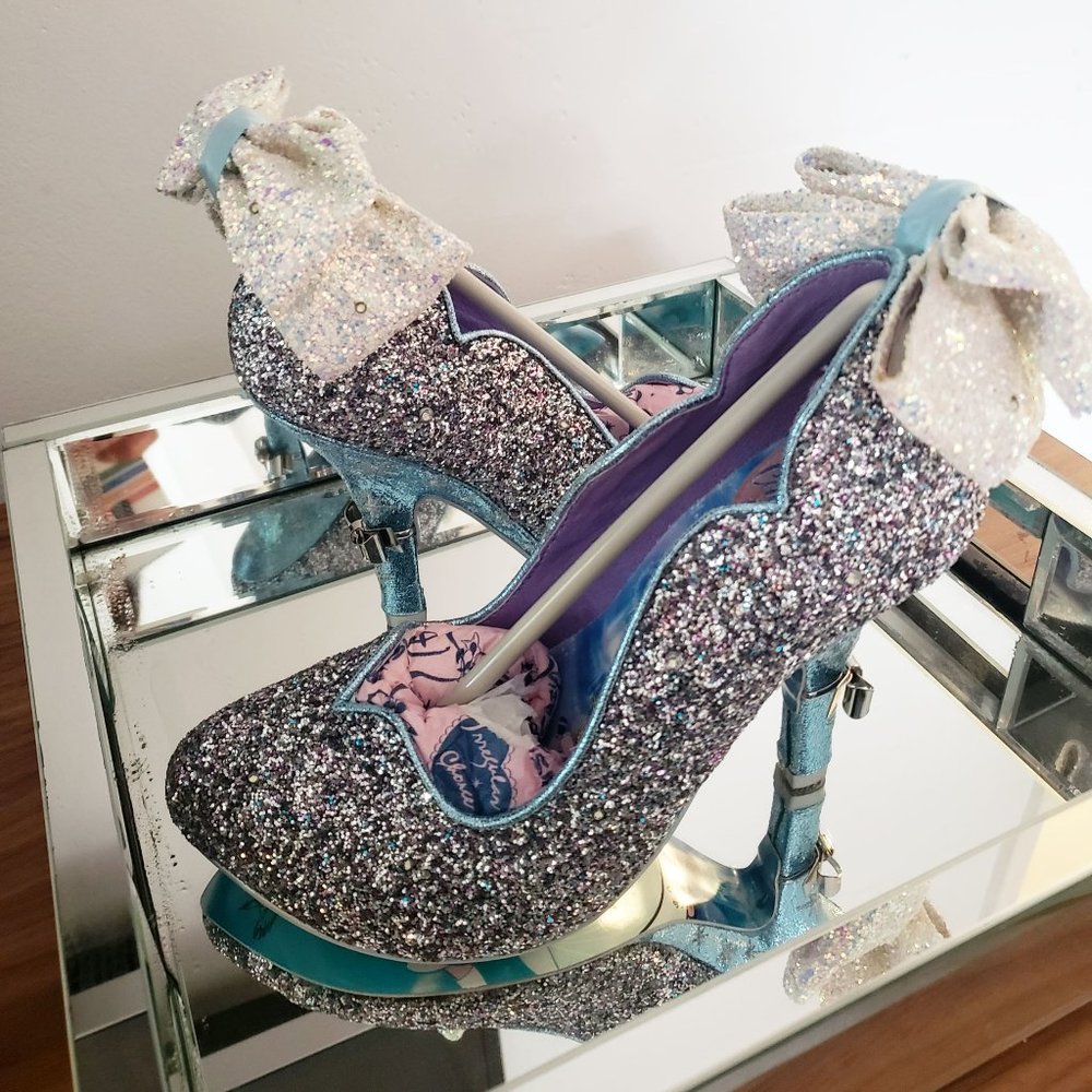 Irregular Choice x Disney Cinderella Call Me Cinders Light-Up Glitter Heels - Picture 5 of 17